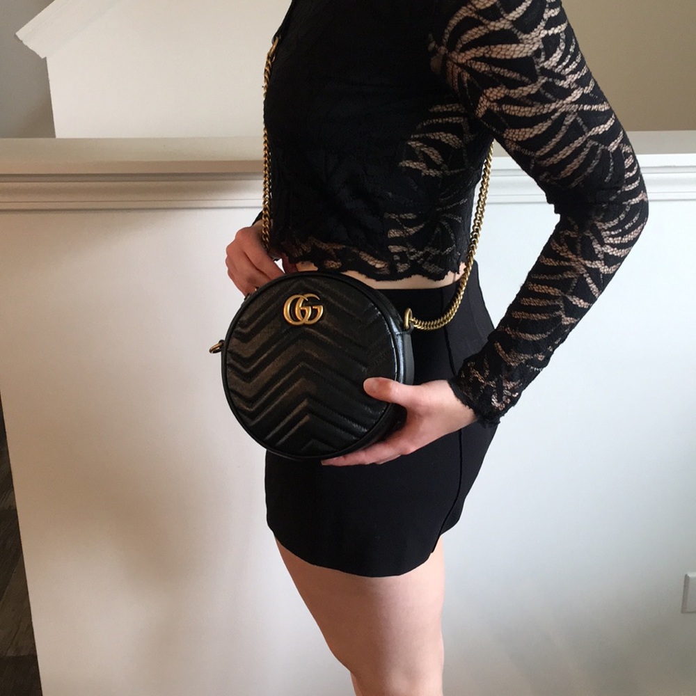 Sold on ♏️ NWT Gucci Marmont Blk - Picture 12 of 13